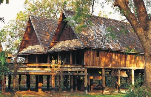 Thai Houses Architecture: Thai house built on posts